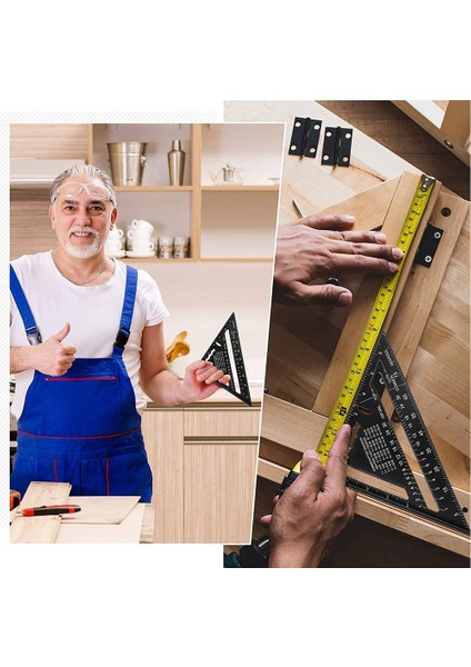 Ağaç Işleme Mühendisi Için 7 Inç Alüminyum Alaşımlı Üç Köşeli Cetvel (Yurt Dışından) fırsatları