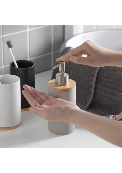 400ML Seramik Sabunluk, Mutfak ve Banyo Için Iskandinav -Gri (Yurt Dışından) fiyatları