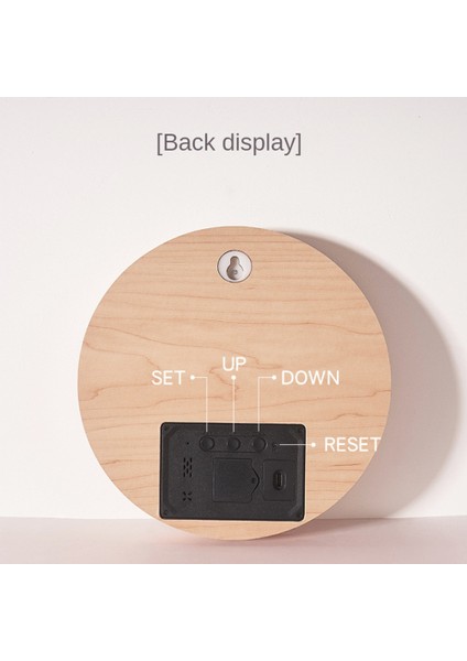 LED Duvar Saati Taşınabilir Saat, C (Yurt Dışından)