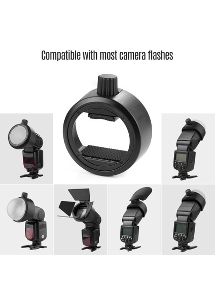S-R1 Flash Speedlite Yuvarlak Şekilli Adaptör Sıralama Ak-R1 Adaptörü (Yurt Dışından)