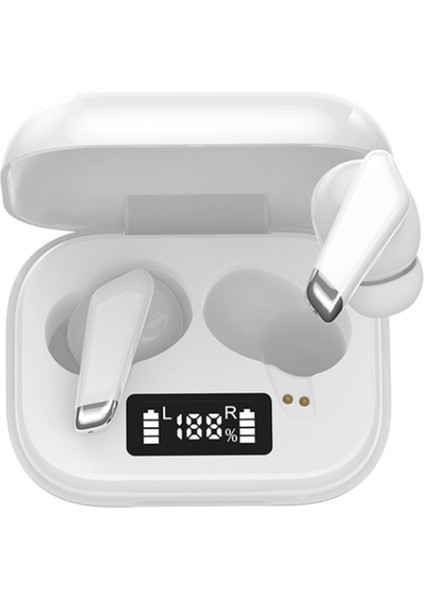 Gerçek Kablosuz Bluetooth Kulaklıklar Tws Stereo Kulak Içi Kulaklıklar, Beyaz (Yurt Dışından)