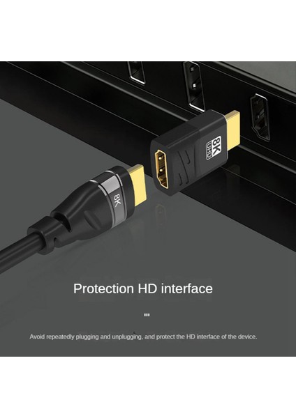 Projektör Için 8k HDMI Uyumlu Adaptör 2.1 Erkek - Dişi Genişletici (Yurt Dışından)