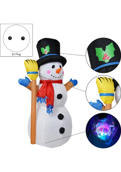 Noel Partisi Ab Tak Için LED Işıklı Şişme Noel Kardan Adam (Yurt Dışından) fiyatları