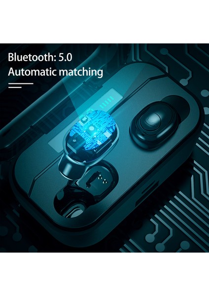 G6S Kablosuz Bluetooth 5.0 Görünmez Kulaklık 3500MAH Şarj Kutusu (Yurt Dışından)