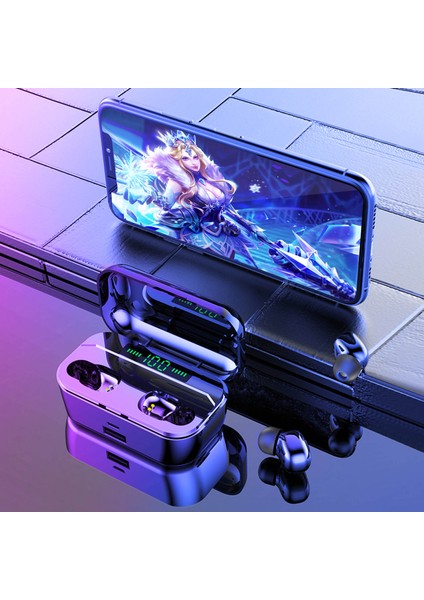 G6S Kablosuz Bluetooth 5.0 Görünmez Kulaklık 3500MAH Şarj Kutusu (Yurt Dışından)