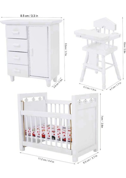 Dollhouse Ahşap Çocuk Odası Yatak Odası Ahşap Dollhouse Aksesuarları (Yurt Dışından) fiyatları
