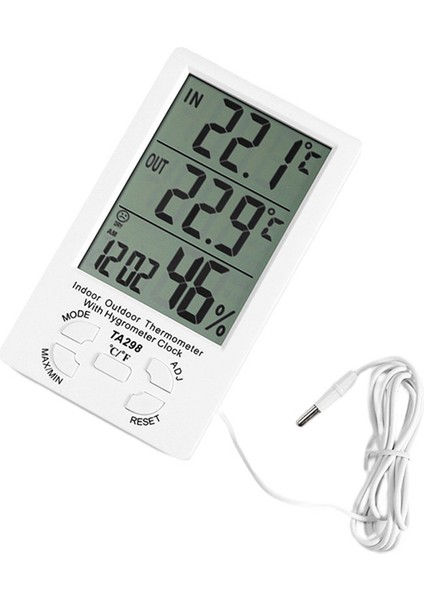 LCD Sıcaklık Nem Ölçer Iç Mekan Dış Mekan Termometresi Higrometre (Yurt Dışından) fiyatları