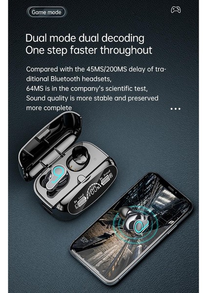 M32-B Tws Bluetooth Kulaklık V5.1 Kablosuz Kulaklık Yarı Kulak Içi (Yurt Dışından) indirimleri