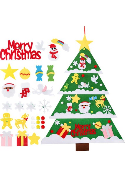 Dıy Ev Noel Yeni Yıl A Için Noel Ağacı Süslemeleri Keçe (Yurt Dışından)