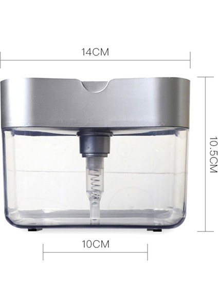 Sabunluk Pompası Manuel Pres Temizleme Sıvısı Dispenseri Gümüş (Yurt Dışından)