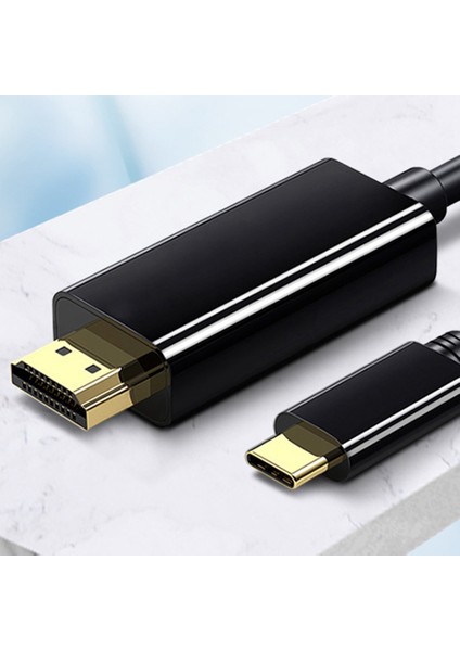 Galaxy Için USB Type-C - HDMI Uyumlu 4K 2k @30Hz Hd Tv Kablosu 1,8m (Yurt Dışından) modelleri