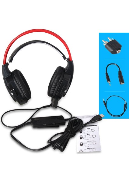 Ps4/xbox One/ps3 Için Evrensel Kablolu Stereo Mikrofonlu Kulaklık (Yurt Dışından)