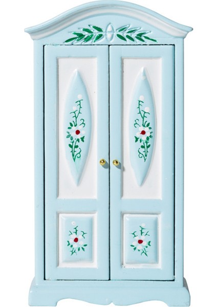 1/12 Ölçekli Bebek Evi Baskılı Dolap, 1/12 Bebek Evi Yatak Odası Için (Yurt Dışından)
