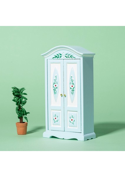 1/12 Ölçekli Bebek Evi Baskılı Dolap, 1/12 Bebek Evi Yatak Odası Için (Yurt Dışından)
