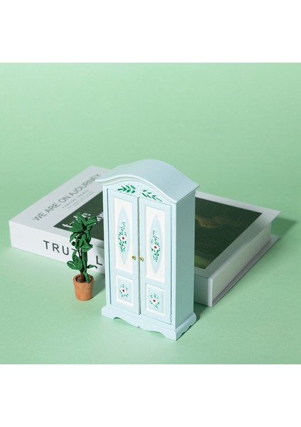 1/12 Ölçekli Bebek Evi Baskılı Dolap, 1/12 Bebek Evi Yatak Odası Için (Yurt Dışından)