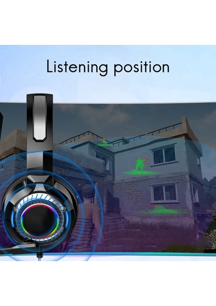 Rgb Bilgisayar Oyun Kulaklığı Başa Monte Oyun Dinleme Kulaklığı (Yurt Dışından) indirimleri