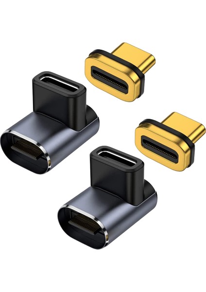 Adet USB C Manyetik Adaptör 40GBPS, 24 Pin USB Adaptör (Yurt Dışından)