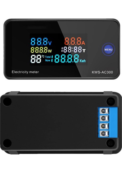 Ac Wattmetre Metre AC300-10A 50-300V Voltmetre LED Dijital Ekran (Yurt Dışından) fiyatları