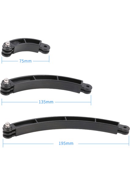 Gopro 9 8 7 6 5 Sjcam 4K Için 3 Yollu Kask Kol Uzatması Vidalı (Yurt Dışından) fırsatları