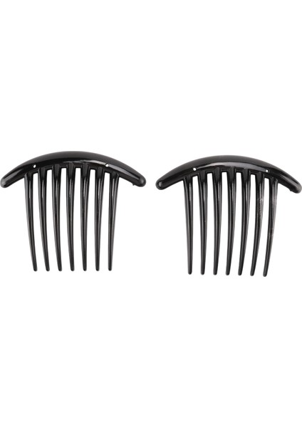 Adet Saç Tarak Pin Aksesuarları Plastik Kadın Bayan Moda Siyah (Yurt Dışından)