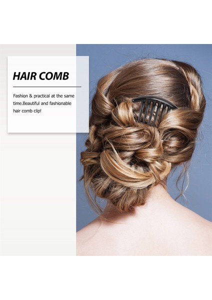 Adet Saç Tarak Pin Aksesuarları Plastik Kadın Bayan Moda Siyah (Yurt Dışından) modelleri