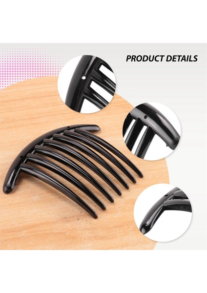 Adet Saç Tarak Pin Aksesuarları Plastik Kadın Bayan Moda Siyah (Yurt Dışından) indirimleri