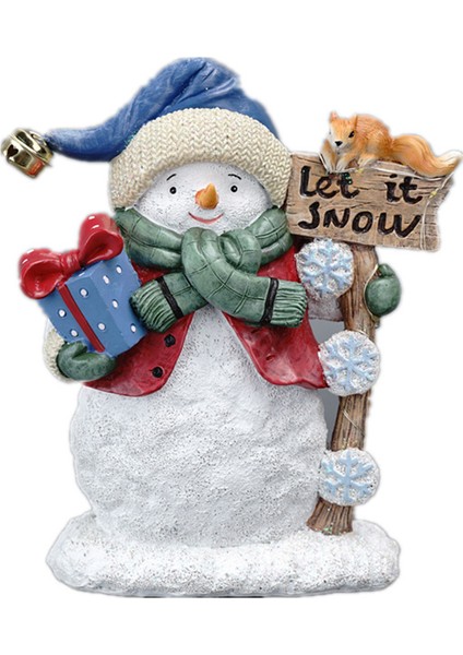 Yaratıcı Kardan Adam Noel Aydınlık Reçine El Sanatları Ev Oturma Odası (Yurt Dışından)