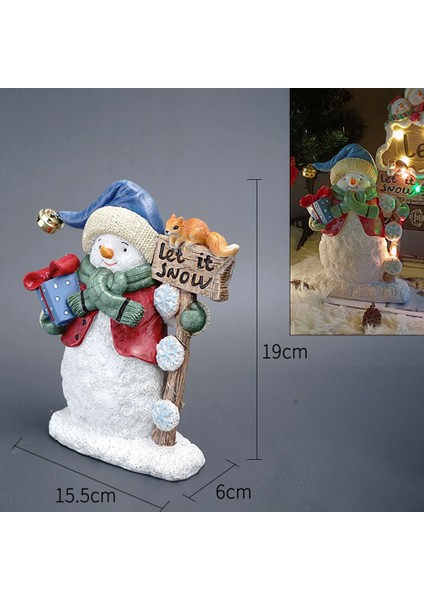 Yaratıcı Kardan Adam Noel Aydınlık Reçine El Sanatları Ev Oturma Odası (Yurt Dışından) modelleri