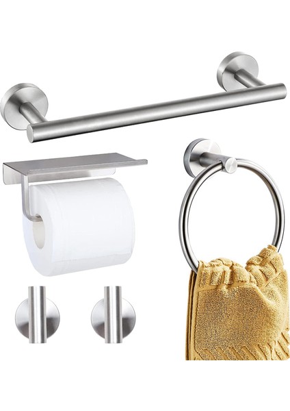 Parça Banyo Donanım Seti, Gümüş (Yurt Dışından)