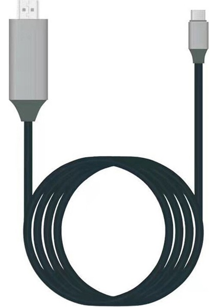 Type-C - HDMI Uyumlu Usb3.1 4K Hdtv Kablosu 2m-Siyah (Yurt Dışından) fırsatları