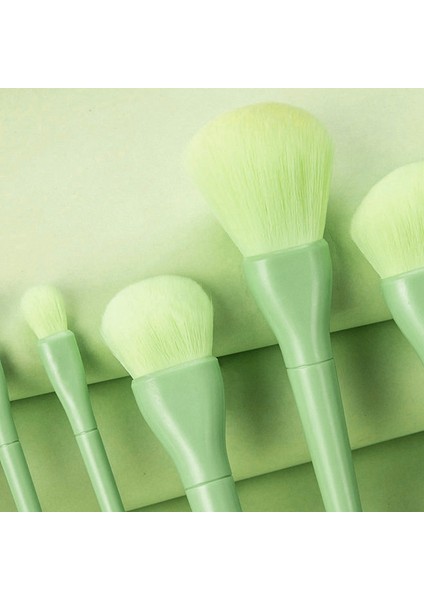 Makyaj Fırçaları 10 Parça Yeşil Set (Yurt Dışından)