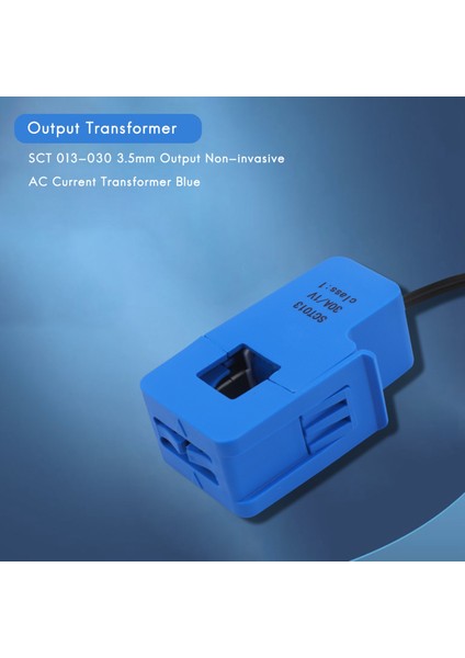 Sct 013-030 3.5mm Çıkışlı Non-Invaziv Ac Akım Trafosu Mavi (Yurt Dışından) indirimleri