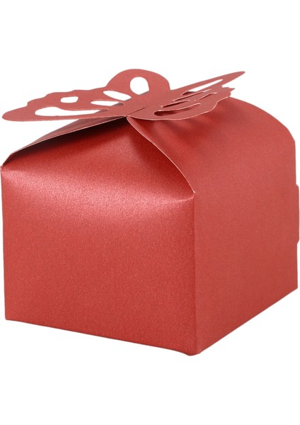 Düğün Partisi Için 50 Adet Kelebek Lehine Hediye Şeker Kutuları Kırmızı (Yurt Dışından) indirimleri