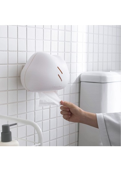 Bulut Şeklinde Doku Kutuları Duvara Monte Tuvalet Kağıdı Tutucu Banyo, B (Yurt Dışından)