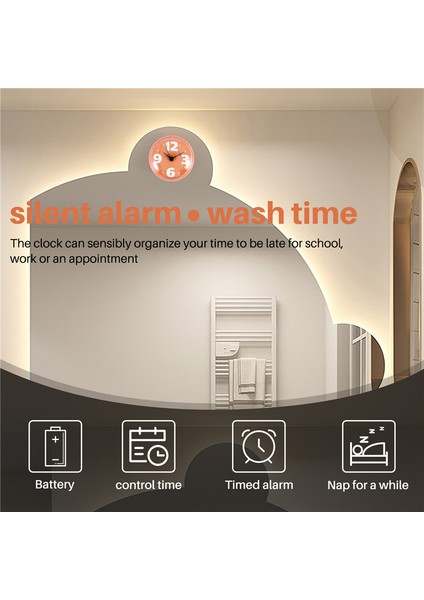 Duş Saati Çapı 7cm Mutfak Için Arap Rakamları Kadranı (Turuncu) (Yurt Dışından) indirimleri