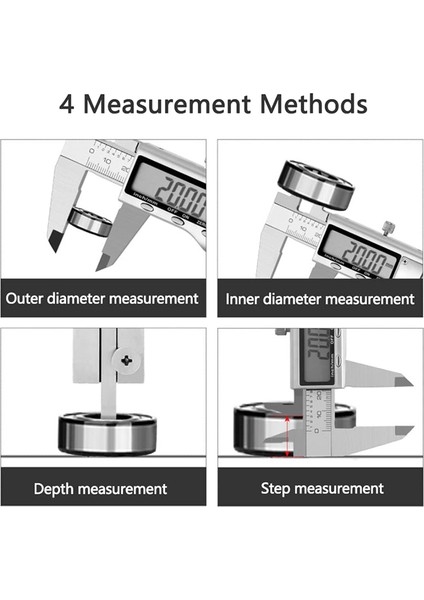 Dijital Kumpas, Elektronik LCD Dijital Sürmeli Kumpas 6 İNÇ/150 mm (Yurt Dışından)