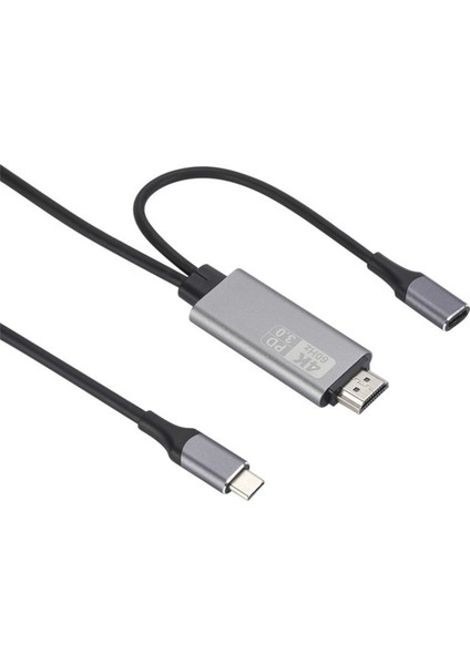 Tv Dizüstü Bilgisayar Için 4K @ 60Hz Tip C - HDMI Kablo Ekran Yansıtma Cihazı (Yurt Dışından)