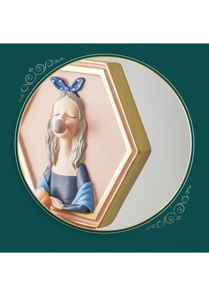 Iskandinav Ev Dekorasyon Kanca Yaratıcı 3D Kabarcık Kız Duvar Asılı B (Yurt Dışından) fırsatları