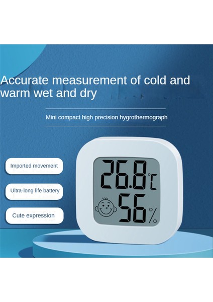 Bluetooth Uyumlu Smile Mini LCD Dijital Termometre (Yurt Dışından)
