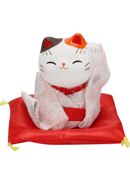 Sevimli Japon Kimono Şanslı Kedi Becoration Araba Dekorasyonu Küçük E (Yurt Dışından)