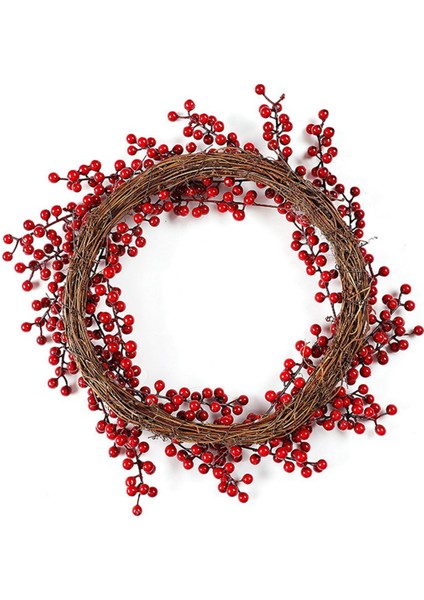 Kapı Asılı Süslemeler Sahte Noel Kırmızı Meyve Çelengi Asılı (Yurt Dışından)