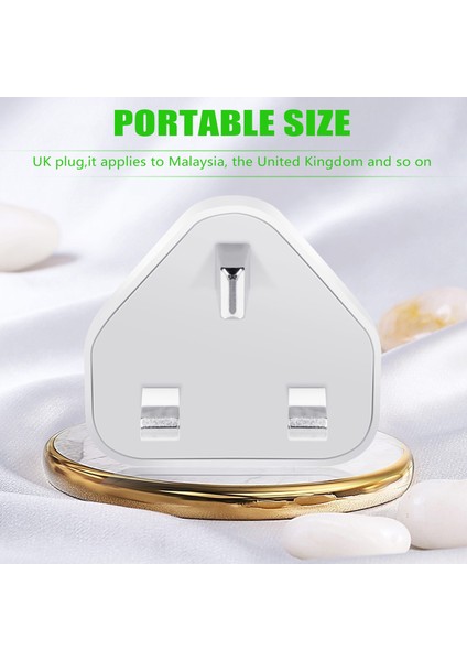 Evrensel USB Birleşik Krallık Fişi 3 Pimli Duvar Şarj Adaptörü (3 Bağlantı Noktası) (Yurt Dışından) modelleri