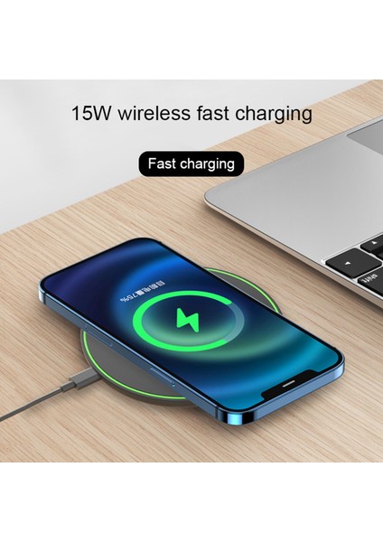 15W Kablosuz Şarj Aleti Hızlı Şarj Aleti Siyah (Yurt Dışından) modelleri