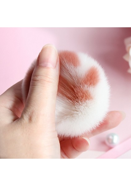 1 Pembe Tek Tabanlı Makyaj Fırçası, Pudra Fırçalamada Kullanılabilir (Yurt Dışından)