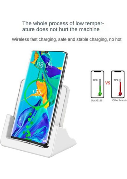Telefon Için 15W Kablosuz Şarj Cihazı, Dikey ve Yatay Modda Şarj Edin (Yurt Dışından) fiyatları
