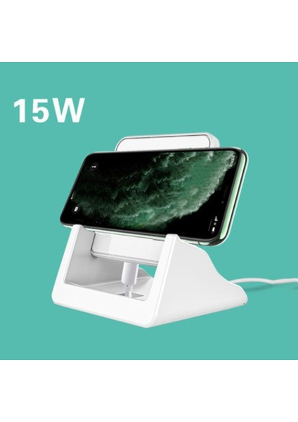 Telefon Için 15W Kablosuz Şarj Cihazı, Dikey ve Yatay Modda Şarj Edin (Yurt Dışından) indirimleri