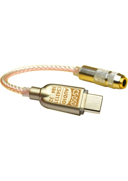 CS43131 Dac Kablo Tip C Bakır Teller Hifi Amp DSD256 Ses Adaptörü (Yurt Dışından)