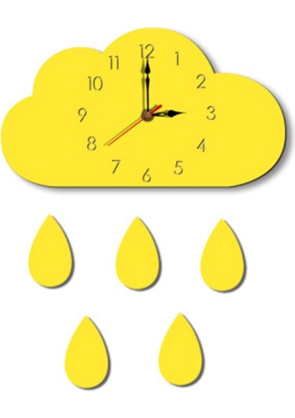 Iskandinav Tarzı Bulut Saat Duvar Asılı Dekorasyon (Yurt Dışından)