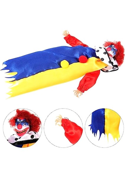 Cadılar Bayramı Dekorasyonu Asılı Palyaço Bebek Perili Ev Kolye B (Yurt Dışından)