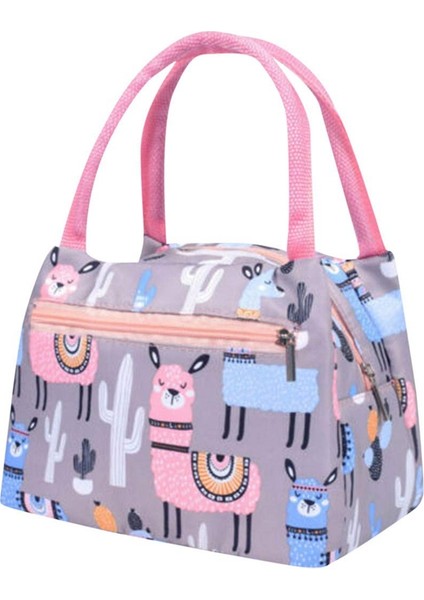 Taşınabilir Yalıtımlı Öğle Yemeği Çantası Su Geçirmez Kalınlık Termal Piknik Okul Çalışma Seyahat Multiuse Öğle Yemeği Çantası Çok Renkli Lunchbox (Yurt Dışından)